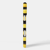 Coques Case-Mate iPhone Abeille de miel Noir Jaune (Verso / Droite)