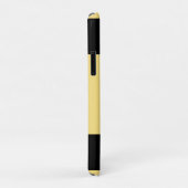 Coques Case-Mate iPhone Abeille de miel sur le beige noir et doré (Dos/Droite)