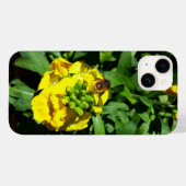 Coques Case-Mate iPhone Abeille sur Fleurs Jaunes (Verso (horizontal))