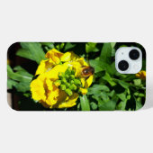 Coques Case-Mate iPhone Abeille sur Fleurs Jaunes (Verso (horizontal))