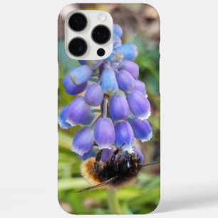 Coques iPhone 16 Pro Max Abeille sur Muscari Armeniacum, Grape Hyacinth