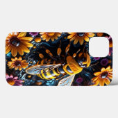 Coques Case-Mate iPhone abeilles et fleurs (Verso (horizontal))