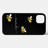 Coques Case-Mate iPhone Abeilles jaunes noires nom d'été (Verso (horizontal))