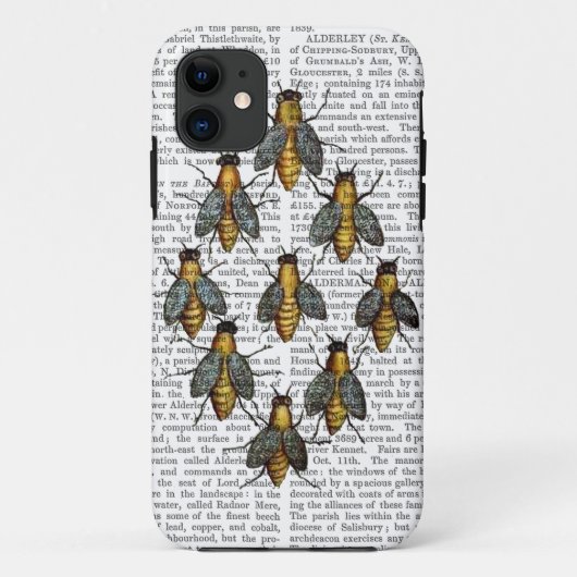 Coques Case-Mate iPhone Abeilles médiévales 2 (Dos)