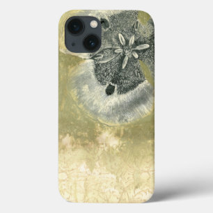 Coques Pour iPhone Abrégé sur Flowerhead avec la texture vitrée