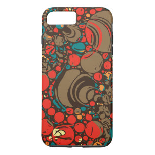 Etui iPhone Case-Mate Abrégé sur rouge-brun orange