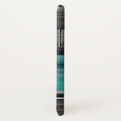 Coques Case-Mate iPhone Abstract #1: Teal and grey (Dos/Droite)