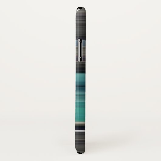 Coques Case-Mate iPhone Abstract #1: Teal and grey (Dos/Droite)