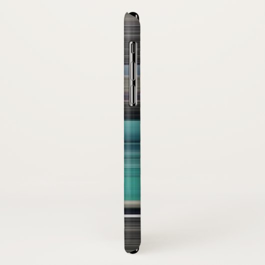 Coques Case-Mate iPhone Abstract #1: Teal and grey (Dos/Gauche)