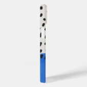 Coques Case-Mate iPhone Abstract art minimal Monogram retro blue (Verso / Droite)