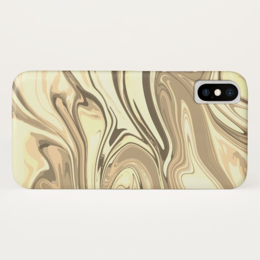Coques Case-Mate iPhone Abstract elegant fluide marble liquide (Dos (Horizontal))