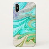 Coques Case-Mate iPhone Abstract elegant fluide marble liquide (Dos)