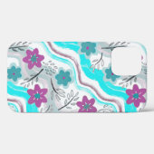 Coques Case-Mate iPhone Abstract Floral Retro Swirls (Verso (horizontal))