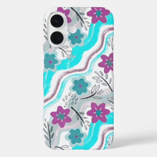 Coques Case-Mate iPhone Abstract Floral Retro Swirls (Verso)
