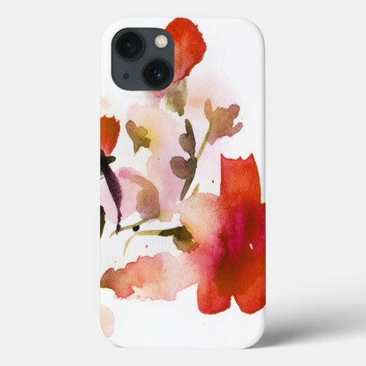 Coques Case-Mate iPhone Abstract floral watercolor (Verso)