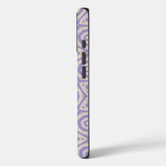 Coques Case-Mate iPhone Abstract Geometric Purple and Cream (Verso / Gauche)