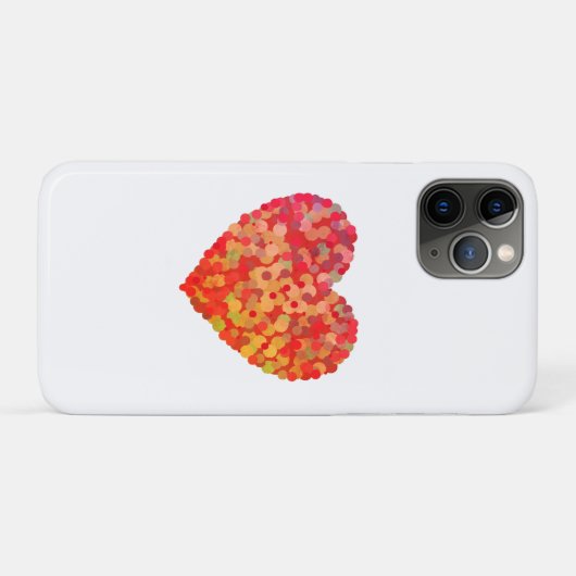 Coques Case-Mate iPhone Abstract Heart Confetti Art (Dos (Horizontal))