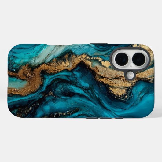 Coques Case-Mate iPhone Abstract marine (Verso (horizontal))