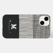 Coques Case-Mate iPhone Abstract modern art minimal Monogram retro (Verso (horizontal))