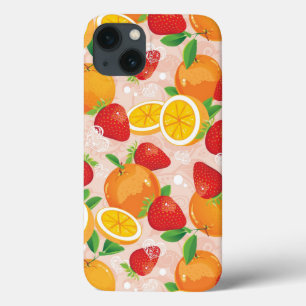 Coques Pour iPhone Abstract pattern with strawberry