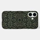 Coques Case-Mate iPhone Abstract Shimmer Tubing With Green And Gold Colors (Verso (horizontal))