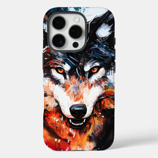 Coques Case-Mate iPhone Abstract Wild Spirit Wolf (Verso)