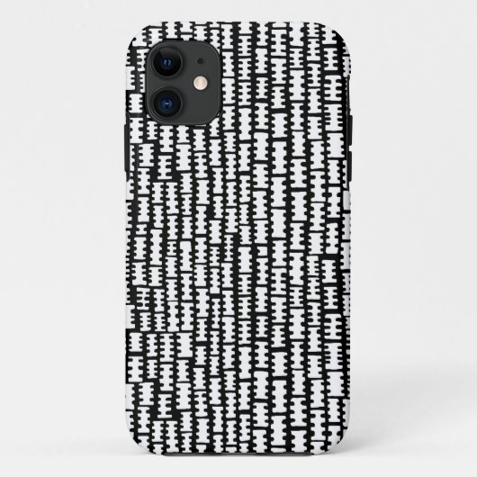 Coques Case-Mate iPhone Abstrait 020712 - Blanc et noir (Dos)