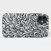 Coques Case-Mate iPhone Abstrait 041211 - Blanc sur noir (Dos (Horizontal))