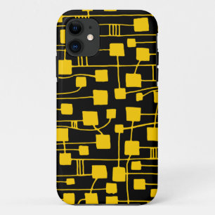 Coques Pour iPhone Abstrait 111211 - Ambre sur noir