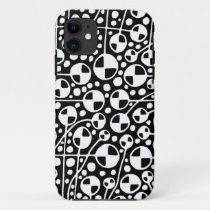 Case-Mate iPhone Case Abstrait 130112 v5 blanc sur noir