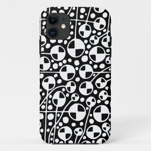 Coques Case-Mate iPhone Abstrait 130112 v5 blanc sur noir (Dos)