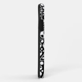 Coques Case-Mate iPhone Abstrait 130112 v5 blanc sur noir (Dos/Droite)