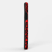 Coques Case-Mate iPhone Abstrait 130112 v5 rouge sur noir (Dos/Droite)