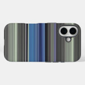 Coques Case-Mate iPhone Abstrait #1 : Bleu et gris (Verso (horizontal))