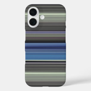 Coques iPhone 16 Abstrait #1 : Bleu et gris