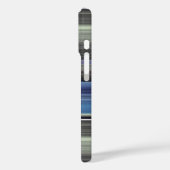 Coques Case-Mate iPhone Abstrait #1 : Bleu et gris (Verso / Gauche)