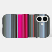 Coques Case-Mate iPhone Abstrait #1 : Cerise et gris (Verso (horizontal))