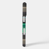 Coques Case-Mate iPhone Abstrait #1 : Vert et gris (Verso / Droite)