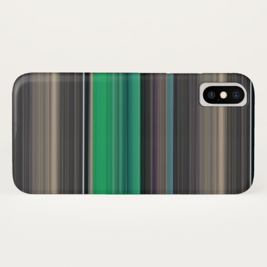 Coques Case-Mate iPhone Abstrait #1 : Vert et gris (Dos (Horizontal))