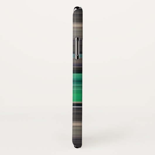 Coques Case-Mate iPhone Abstrait #1 : Vert et gris (Dos/Droite)