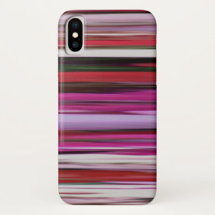 Coque iPhone X Abstrait #2 : Flou rouge