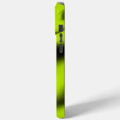 Coques Case-Mate iPhone Abstrait 3 en noir et vert citron (Verso / Gauche)