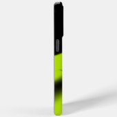 Coques Case-Mate iPhone Abstrait 3 en noir et vert citron (Verso / Droite)