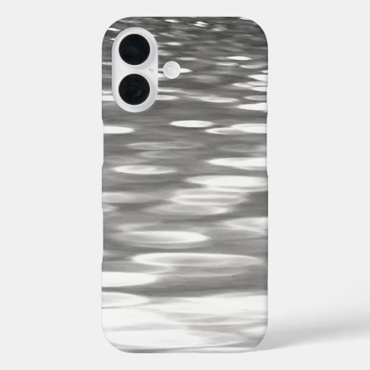 Coques Case-Mate iPhone Abstrait #3 : Reflet gris argent (Verso)