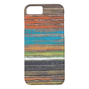 Case-Mate iPhone Case abstrait à rayures horizontales peintes