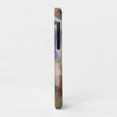 Coques Case-Mate iPhone Abstrait AI Art Purple Peacock plumes queue (Dos/Gauche)