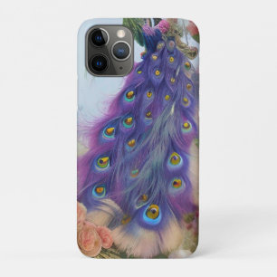 Case-Mate iPhone Case Abstrait AI Art Purple Peacock plumes queue