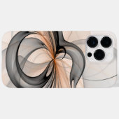 Coques Case-Mate iPhone Abstrait Anthracite Grey Sienna Art moderne fracta (Verso (horizontal))