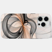 Coques Case-Mate iPhone Abstrait Anthracite Grey Sienna Art moderne fracta (Verso (horizontal))