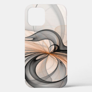 Case-Mate iPhone Case Abstrait Anthracite Grey Sienna Art moderne fracta